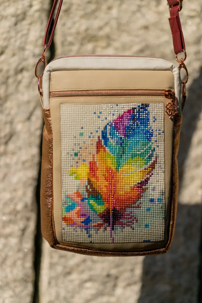 Handtasche Federika von Textil im Profil, Diamond Painting Unikat 2026.